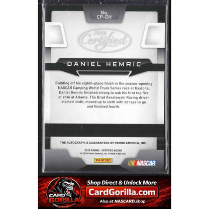 2016 Certified Daniel Hemric Certified Potential Signatures Mirror Red /75