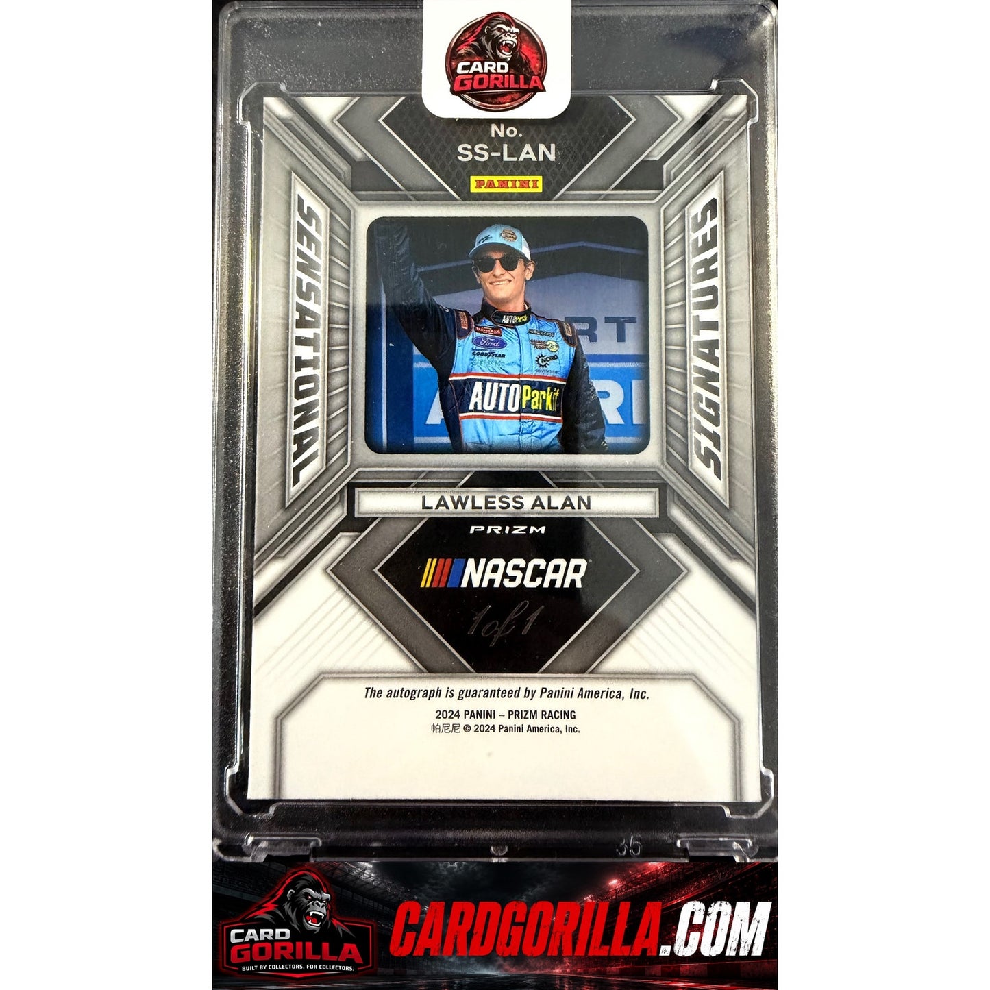 2024 Panini Prizm #SS-LAN Lawless Alan Sensational Signatures Gold Vinyl #1/1