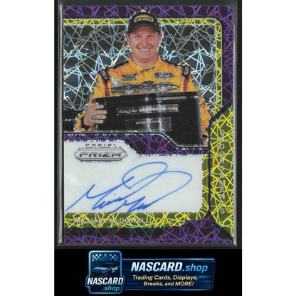2021 Panini Prizm #E-MM Michael McDowell Endorsements Purple Velocity #/50