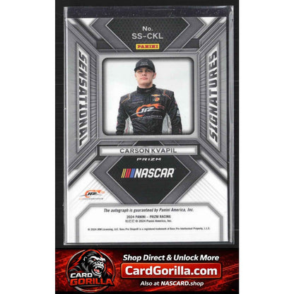 2024 Panini Prizm #SS-CKL Carson Kvapil Sensational Signatures RC
