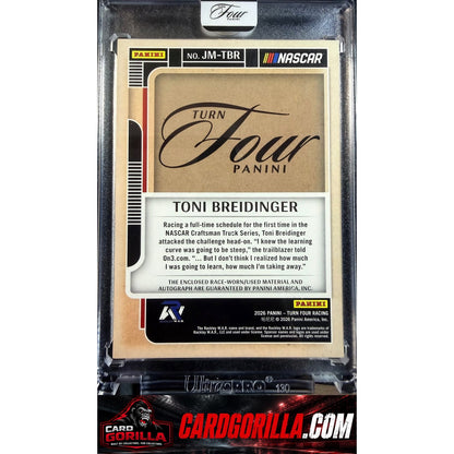2026 Panini Turn Four #JM-TBR Toni Breidinger Jumbo Autographs Blue #/25