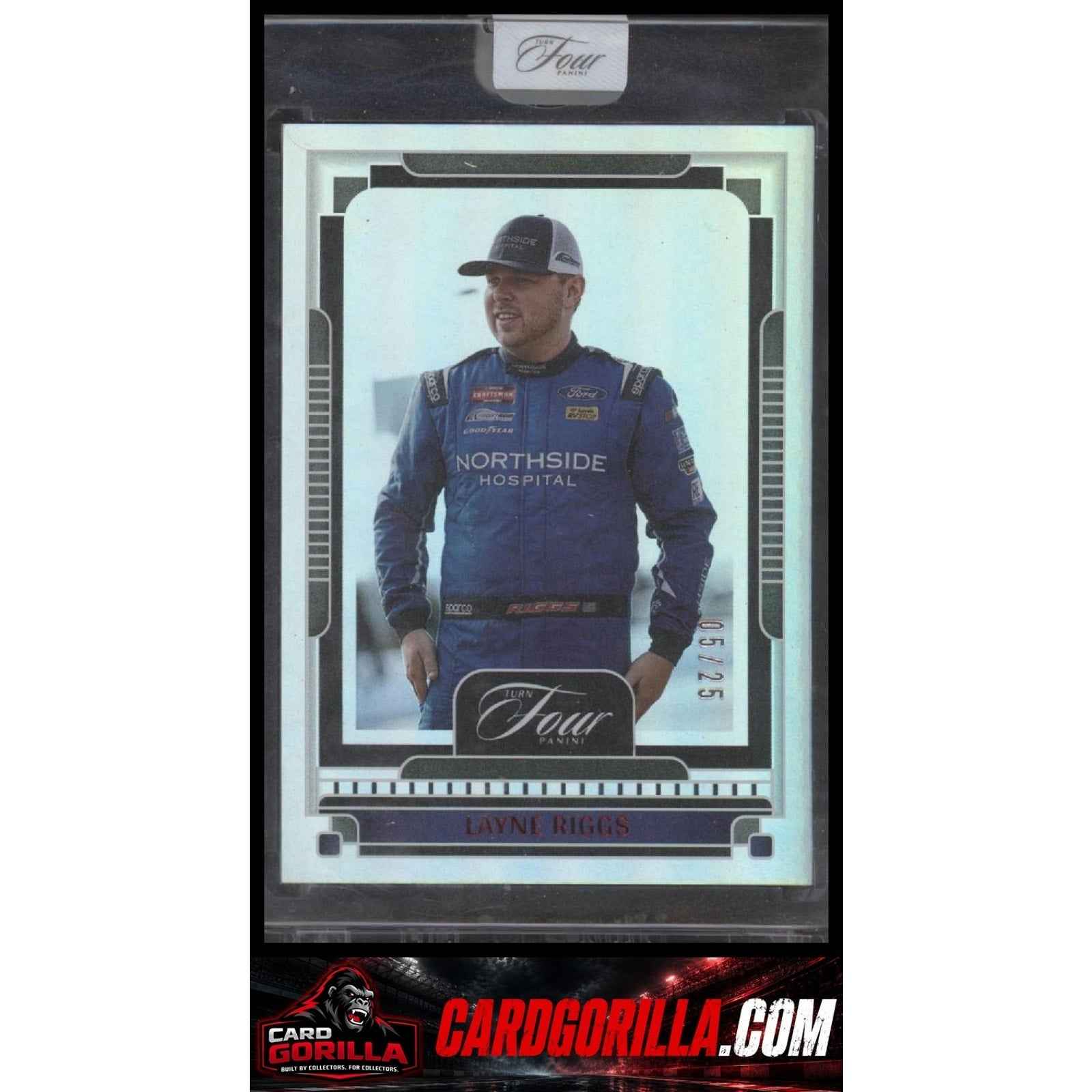 2025 Panini Turn Four #94 Layne Riggs Red #/25