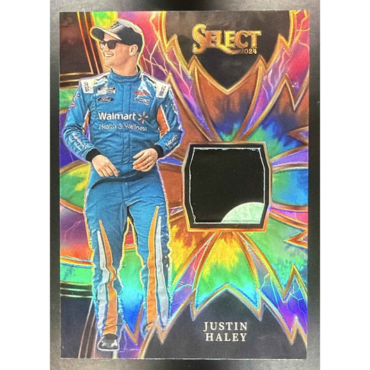 2024 Panini Select Nascar Justin Haley #S-JHY Sparks Tie Dye Prizms 13/25 MEM