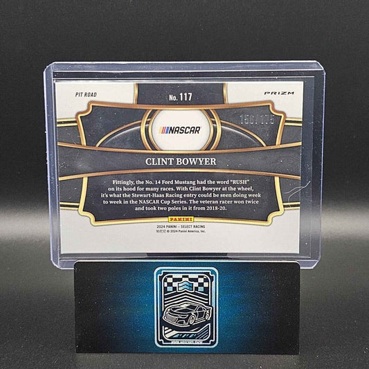 2024 Panini Select - Pit Road Blue Prizm #117 Clint Bowyer /175 - NASCARD.shop