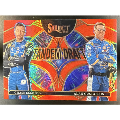 2026 Panini Select Tandem Draft #2 Chase Elliott Alan Gustafson Red /99