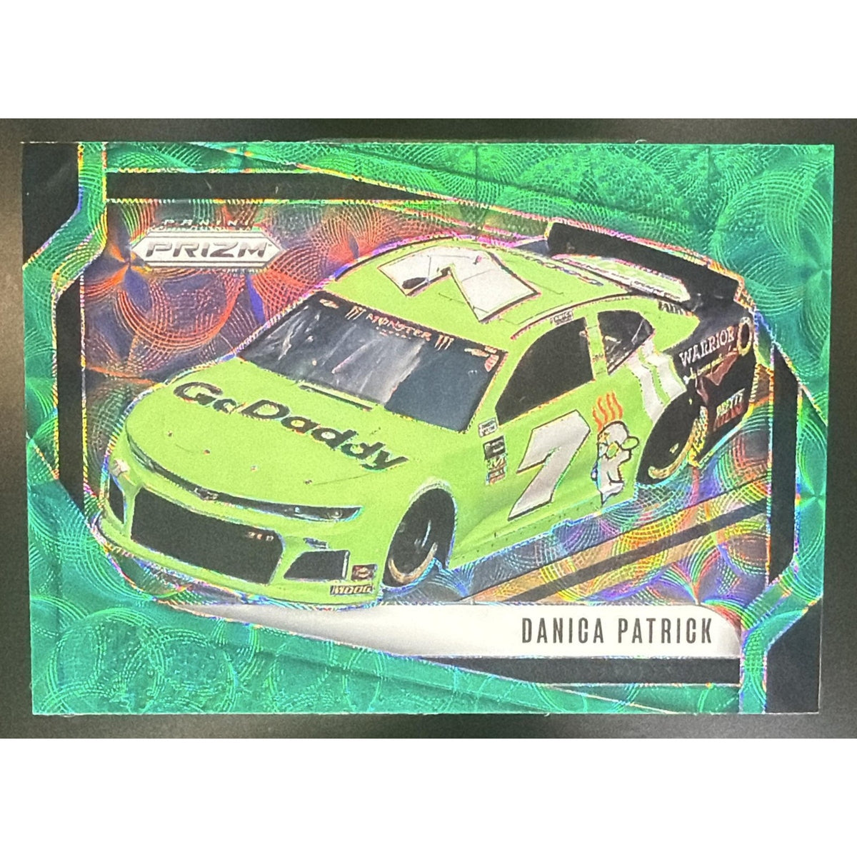 2025 Panini Prizm NASCAR Danica Patrick #117 Rides Green Scope Prizms /149