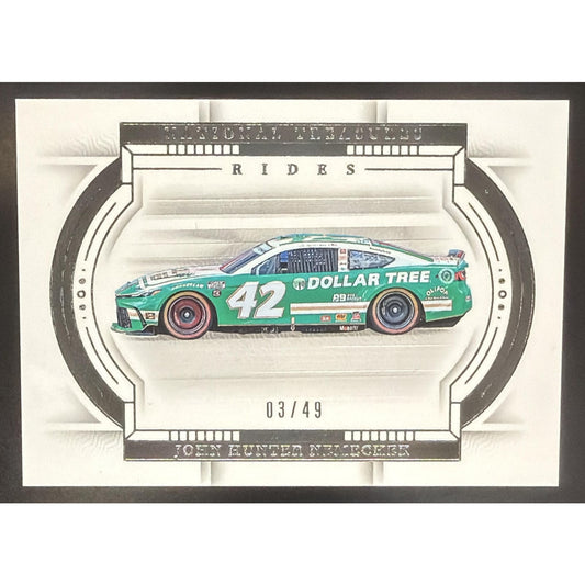 2024 Panini National Treasures John Hunter Nemechek #63 Rides 3/49