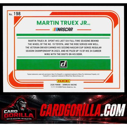 2026 Donruss #198 Martin Truex Jr. Blue #/199