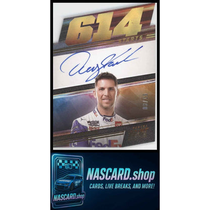 Denny Hamlin 2023 Prime Die Cut Prime Number Signatures Holo Gold #/15