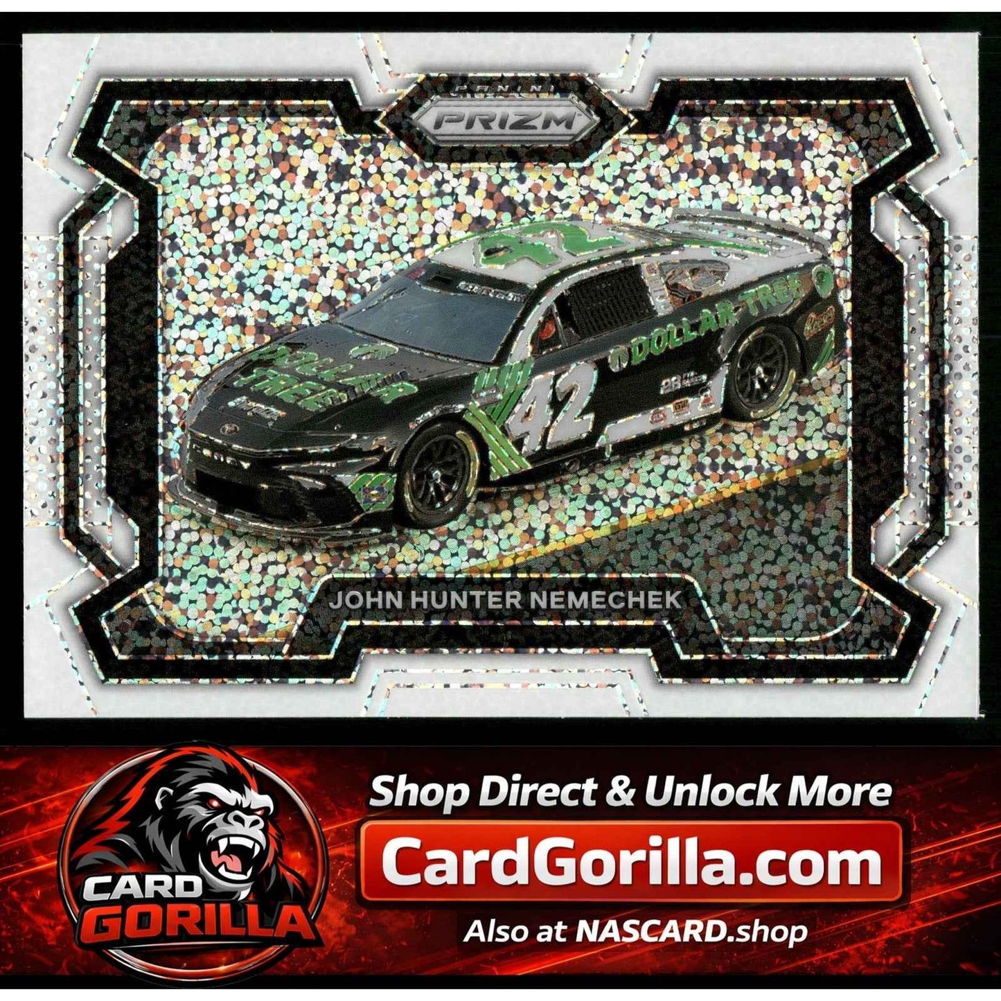 2024 Panini Prizm #33 John Hunter Nemechek White Sparkle