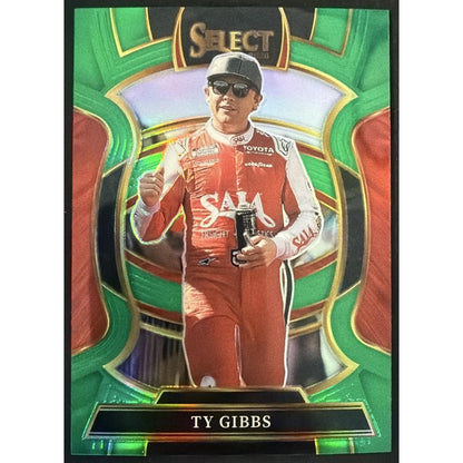 2026 Panini Select NASCAR Ty Gibbs #99 Grandstand Green Prizms 1/5