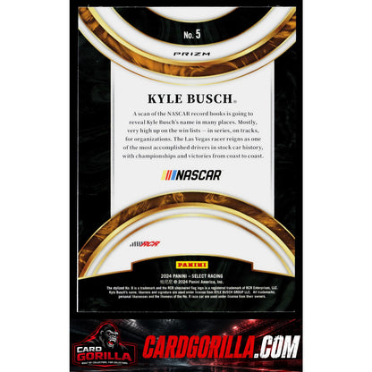 2024 Panini Select #5 Kyle Busch American Pride Flash Prizms