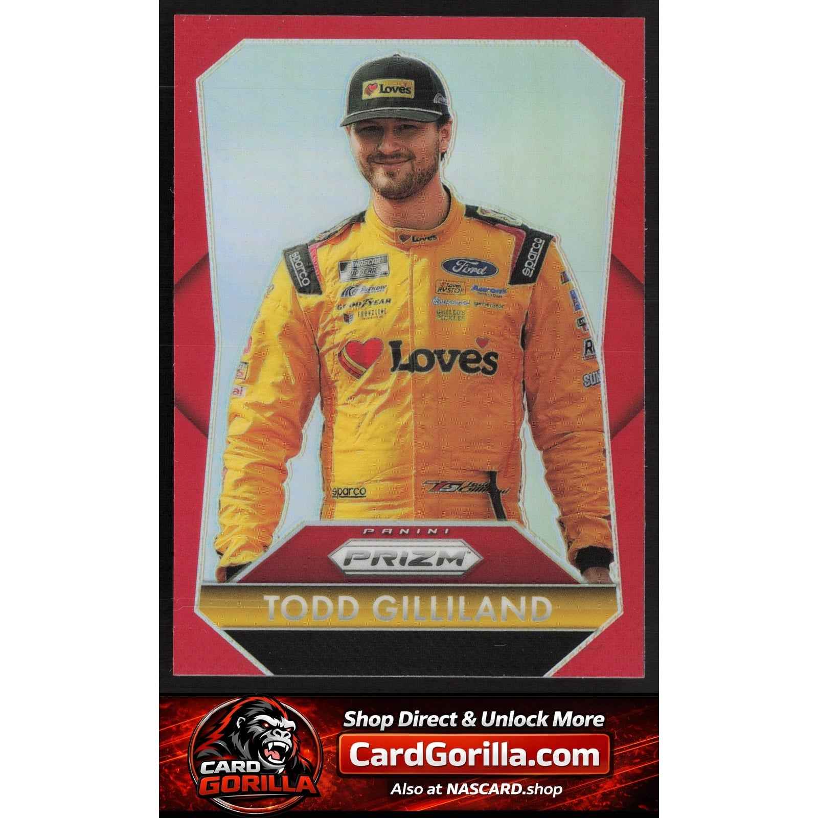 2025 Panini Prizm #185 Todd Gilliland Red #/249