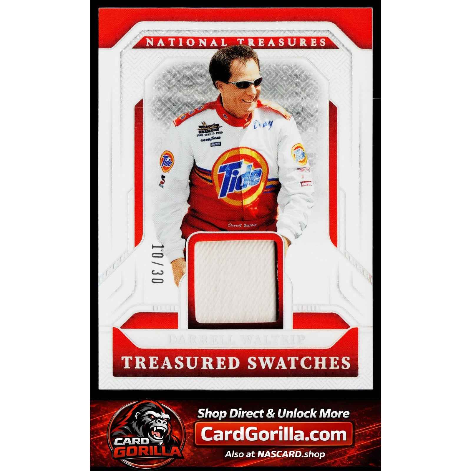2025 National Treasures Darrell Waltrip Treasured Swatches Holo Silver #/30