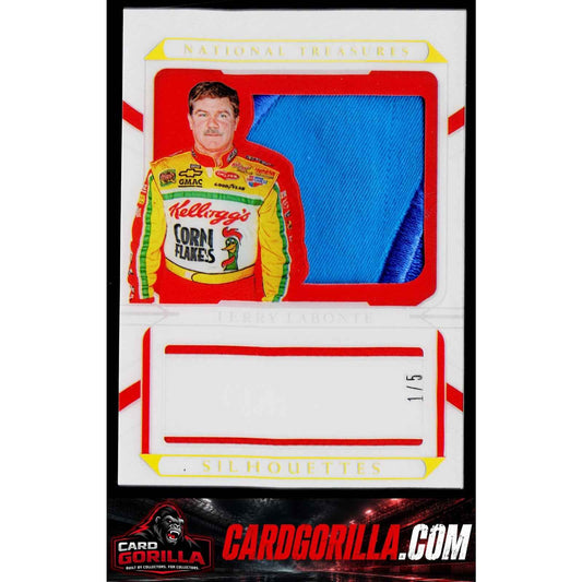 2022 Panini National Treasures #S-TL Terry Labonte Silhouettes Holo Gold #1/5