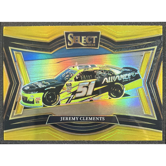 2025 Panini Select Jeremy Clements #144 Pit Road Gold Prizm 7/10