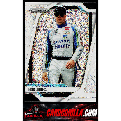 2025 Panini Prizm #1 Erik Jones White Sparkle