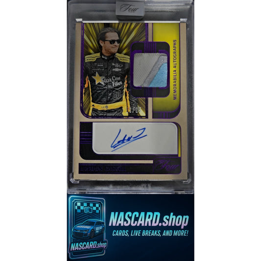 2025 Panini Turn Four #MA-LCS Landon Cassill Memorabilia Autographs Purple #/25