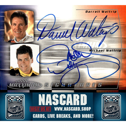 2000 Maxximum #MD-2 Matt Waltrip/Darrell Waltrip Signatures - Card Gorilla