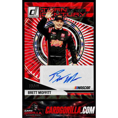 2025 Donruss Brett Moffitt Turn of the Century Autographs Red Xplosion #/49