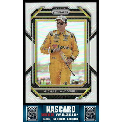 2023 Panini Prizm - Michael McDowell #6 White Prizm 1/5 - Card Gorilla
