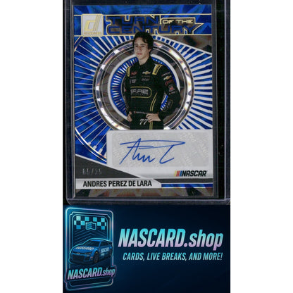 2025 Donruss Andres Perez De Lara Turn of the Century Auto Blue Xplosion /25 - Card Gorilla
