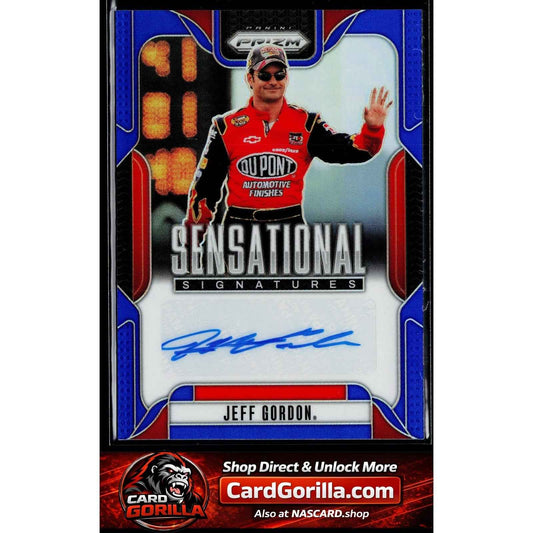 2025 Panini Prizm #SS-JGN Jeff Gordon Sensational Signatures Blue #/49
