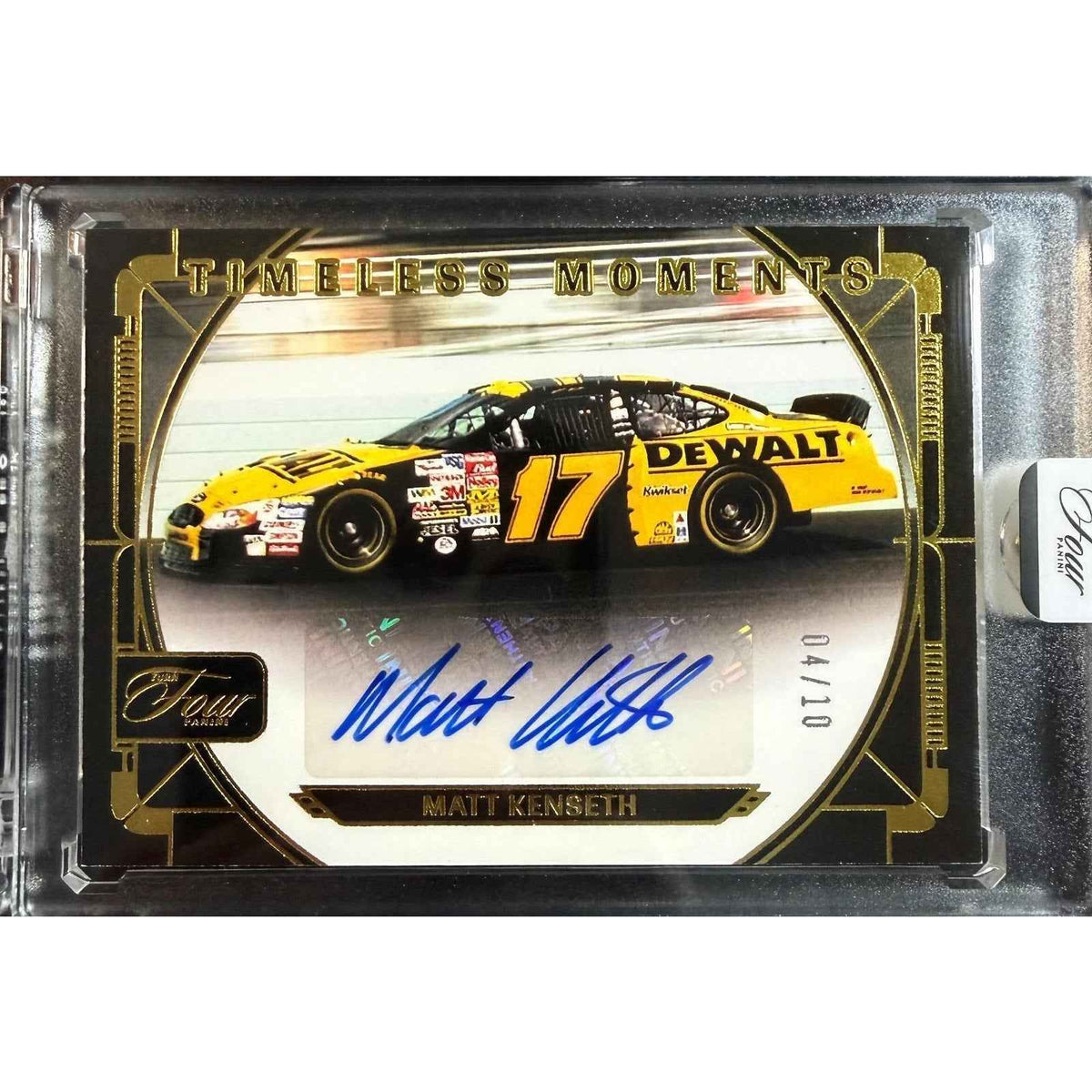 2026 Panini Turn Four #TM-MKS Matt Kenseth Timeless Moments Gold #/10