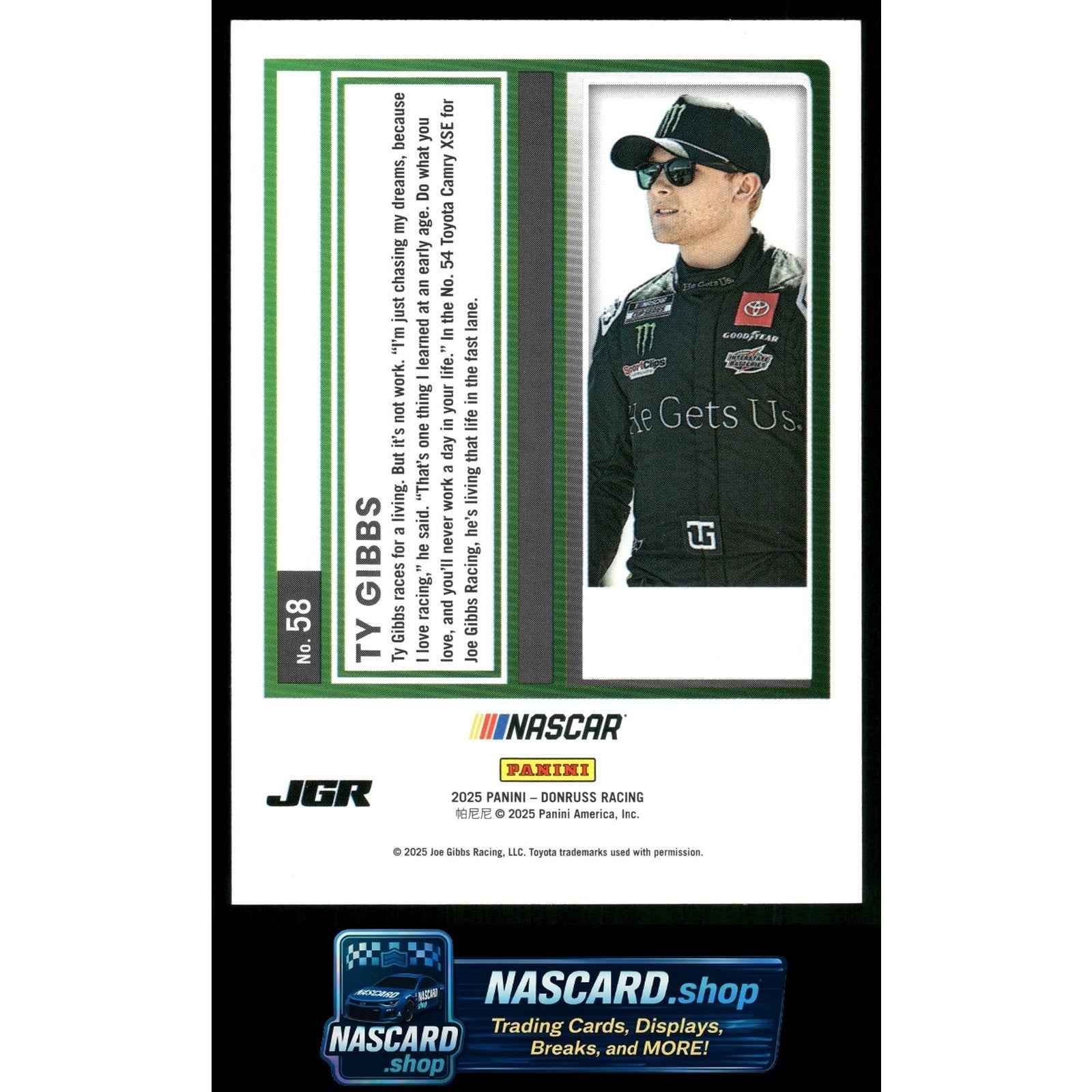 2025 Donruss #58 Ty Gibbs Numbers #/54