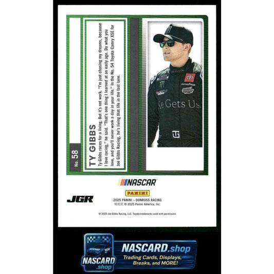 2025 Donruss #58 Ty Gibbs Numbers #/54