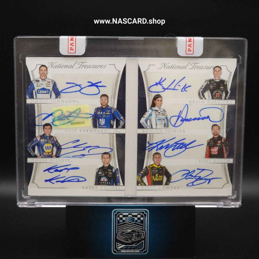 2016 Panini National Treasures NASCAR Eight Signature HMS SHR Booklet Black 2/5 - NASCARD.shop