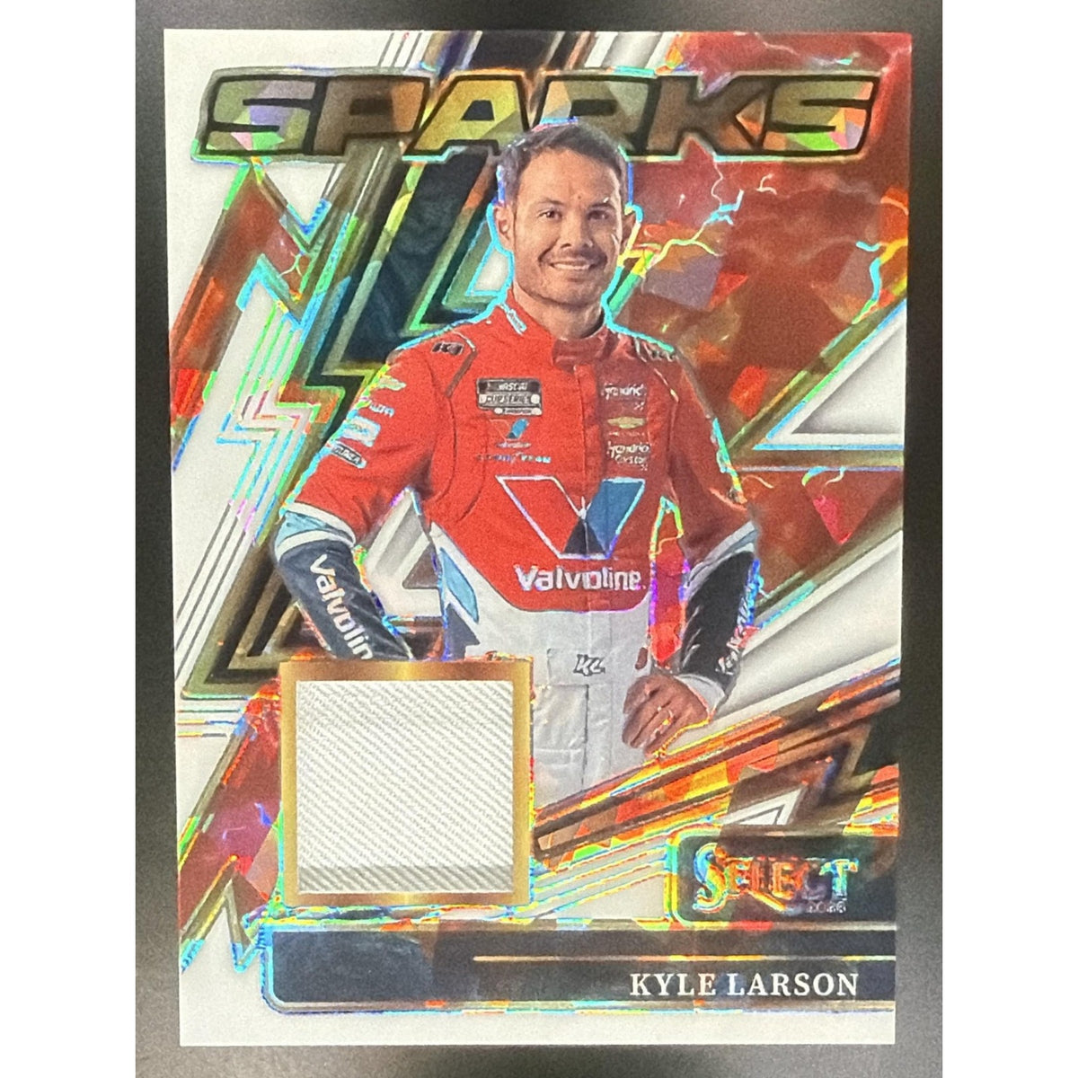 2025 Panini Select Kyle Larson #18 Sparks Ice Prizm