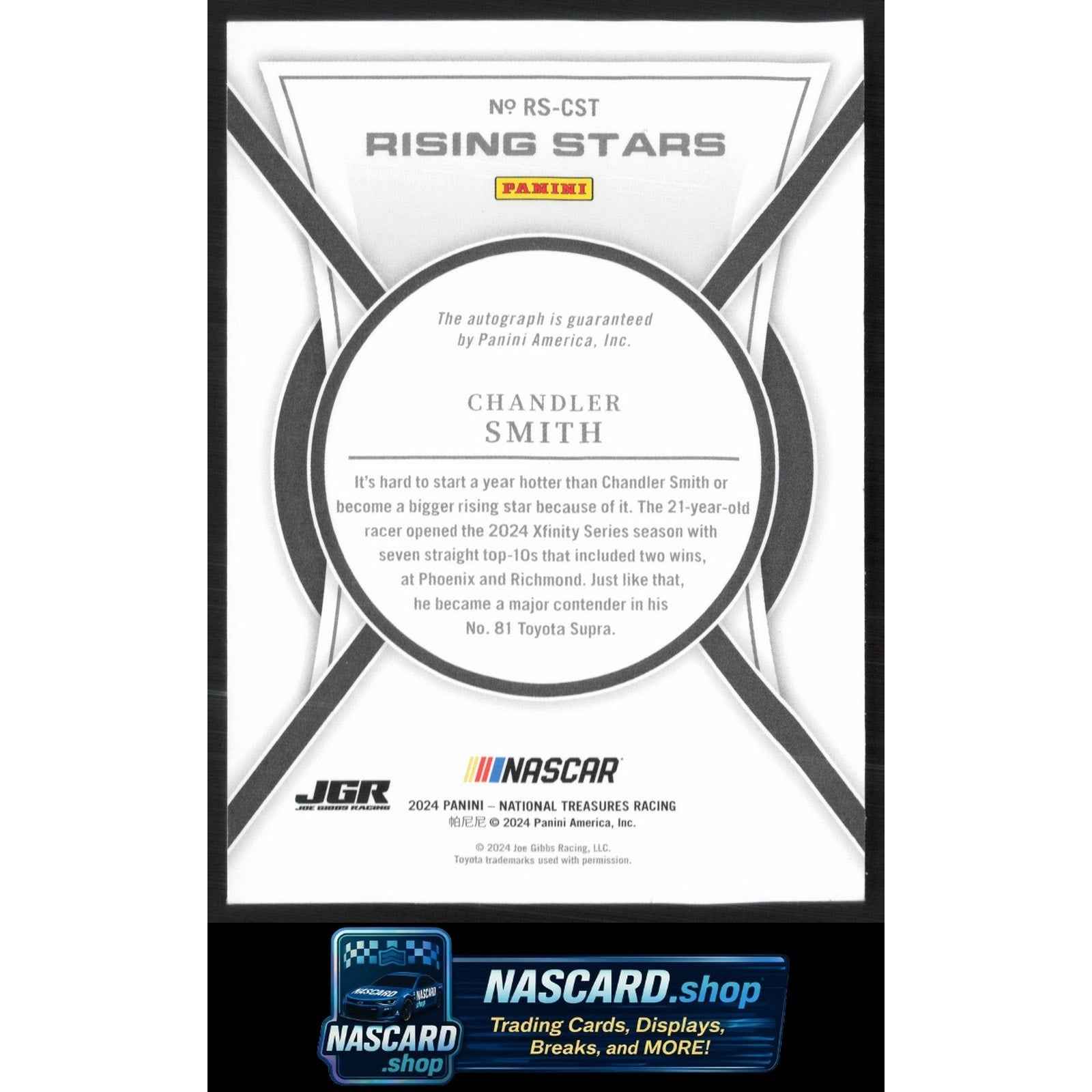 2024 Panini National Treasures Chandler Smith Rising Stars Holo Silver #/49