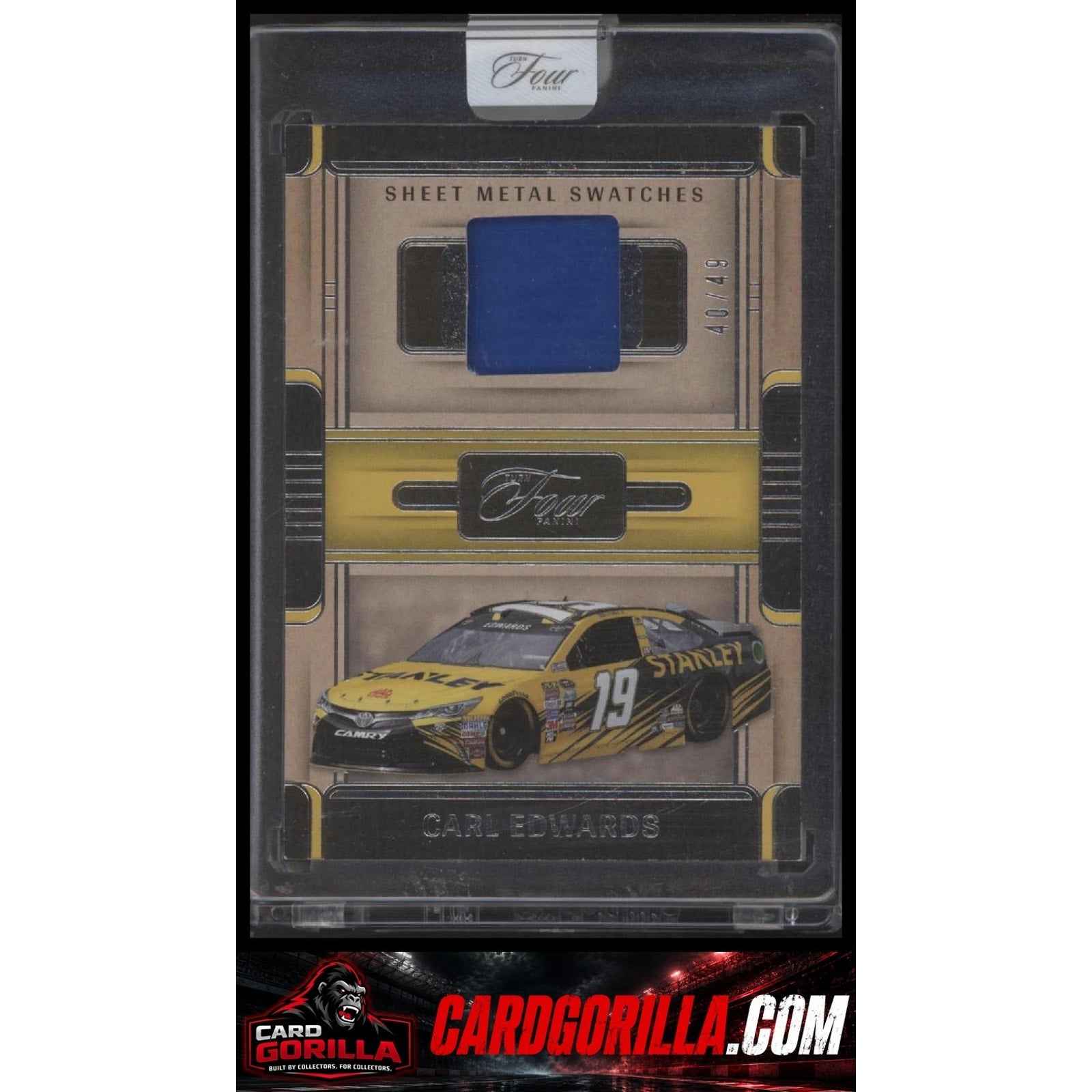 2025 Panini Turn Four #SWS-CEW Carl Edwards Sheet Metal Swatches #/49