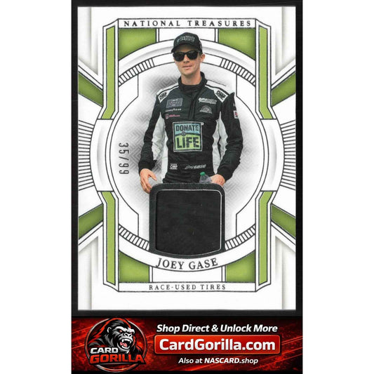 2025 Panini National Treasures #RUT-JGS Joey Gase Race Used Tires #/99