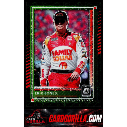 2025 Donruss #23 Erik Jones Optic Green Velocity #/99