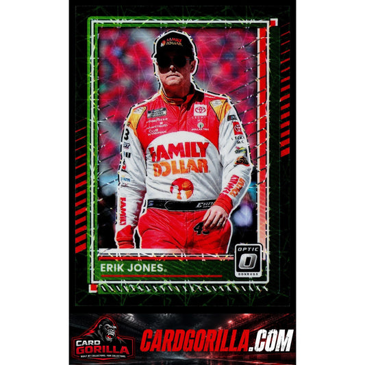 2025 Donruss #23 Erik Jones Optic Green Velocity #/99