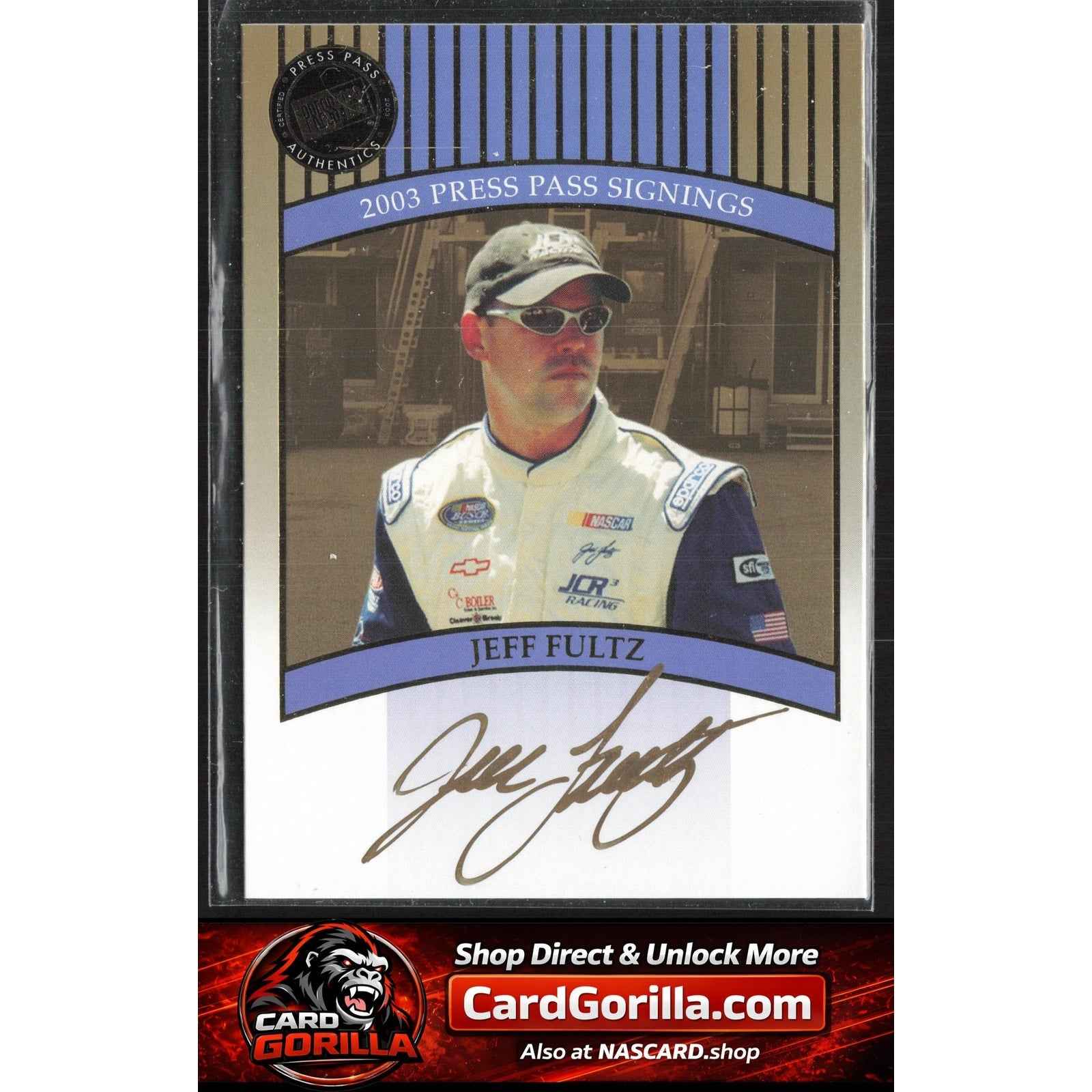 2003 Press Pass #NNO Jeff Fultz Signings Gold #/50