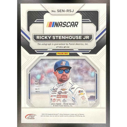 2023 Panini Prizm Ricky Stenhouse Jr. Sensational Signatures Gold /10 Auto