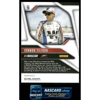 2025 Panini Prizm #29 Connor Zilisch RC