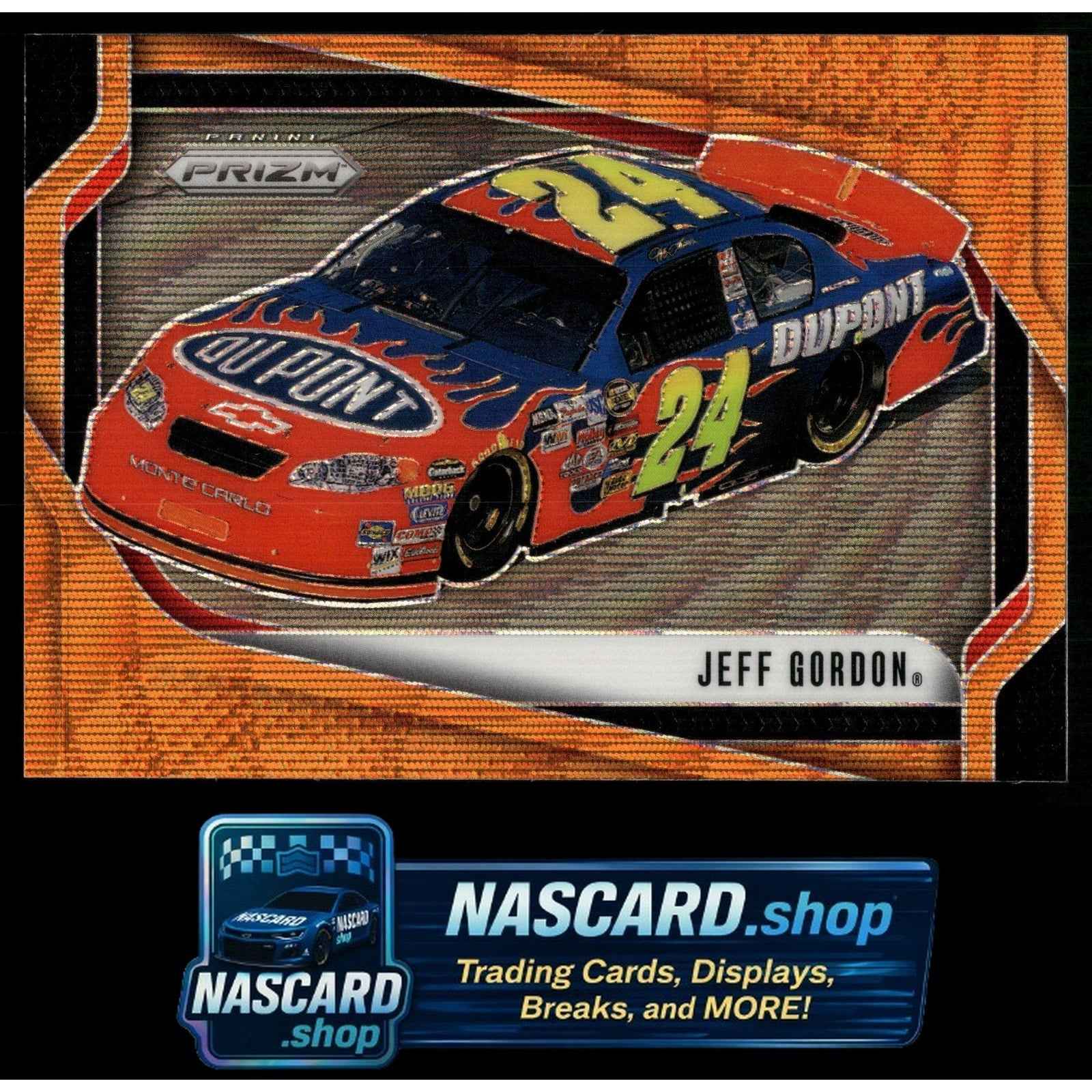 2025 Panini Prizm #101 Jeff Gordon Orange Wave #/125