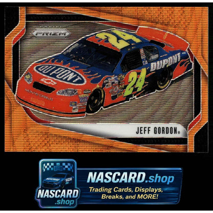 2025 Panini Prizm #101 Jeff Gordon Orange Wave #/125
