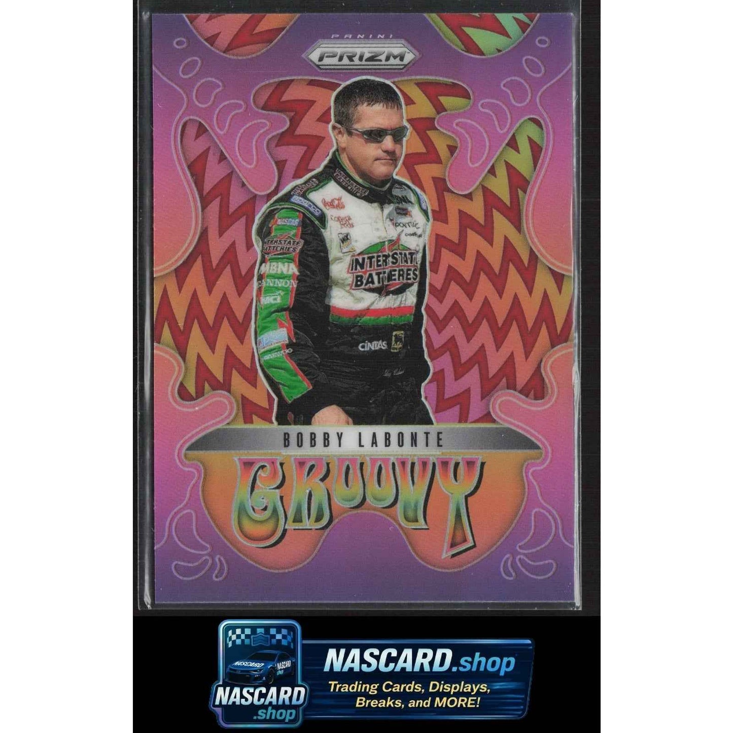 2025 Panini Prizm #24 Bobby Labonte Groovy Red #/99