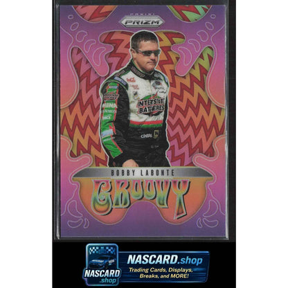 2025 Panini Prizm #24 Bobby Labonte Groovy Red #/99
