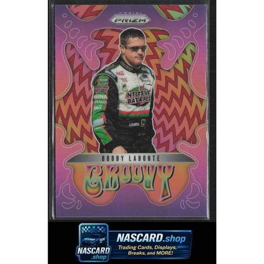 2025 Panini Prizm #24 Bobby Labonte Groovy Red #/99
