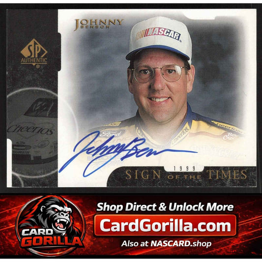 1999 SP Authentic #JB Johnny Benson Sign of the Times