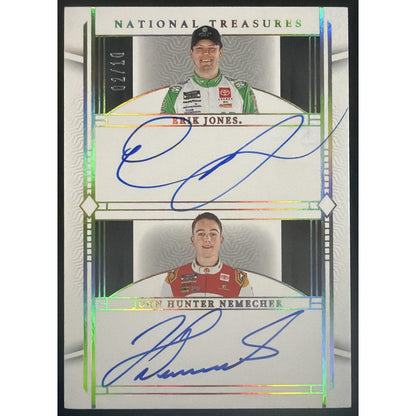 2024 National Treasures Erik Jones John Hunter Nemechek Dual Auto Holo Gold /10
