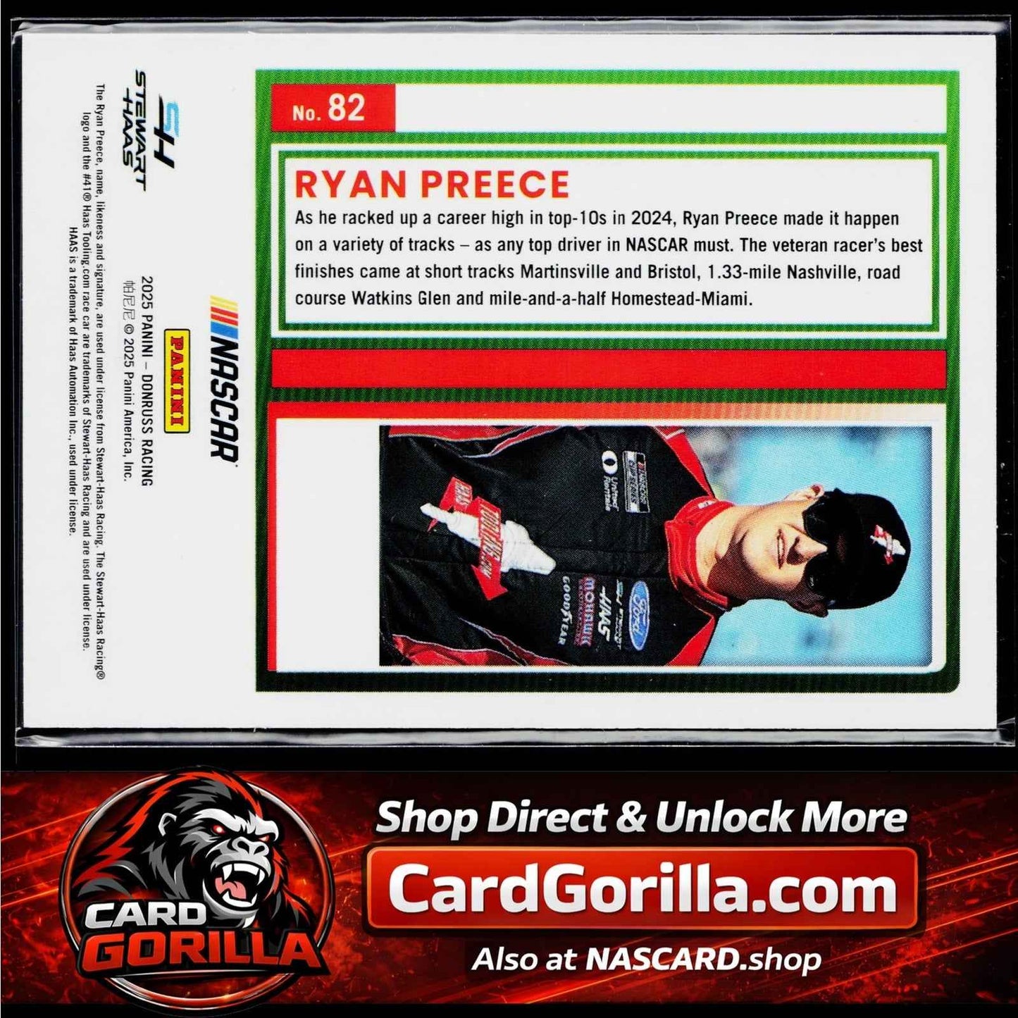 2025 Donruss #82 Ryan Preece Gold #/10