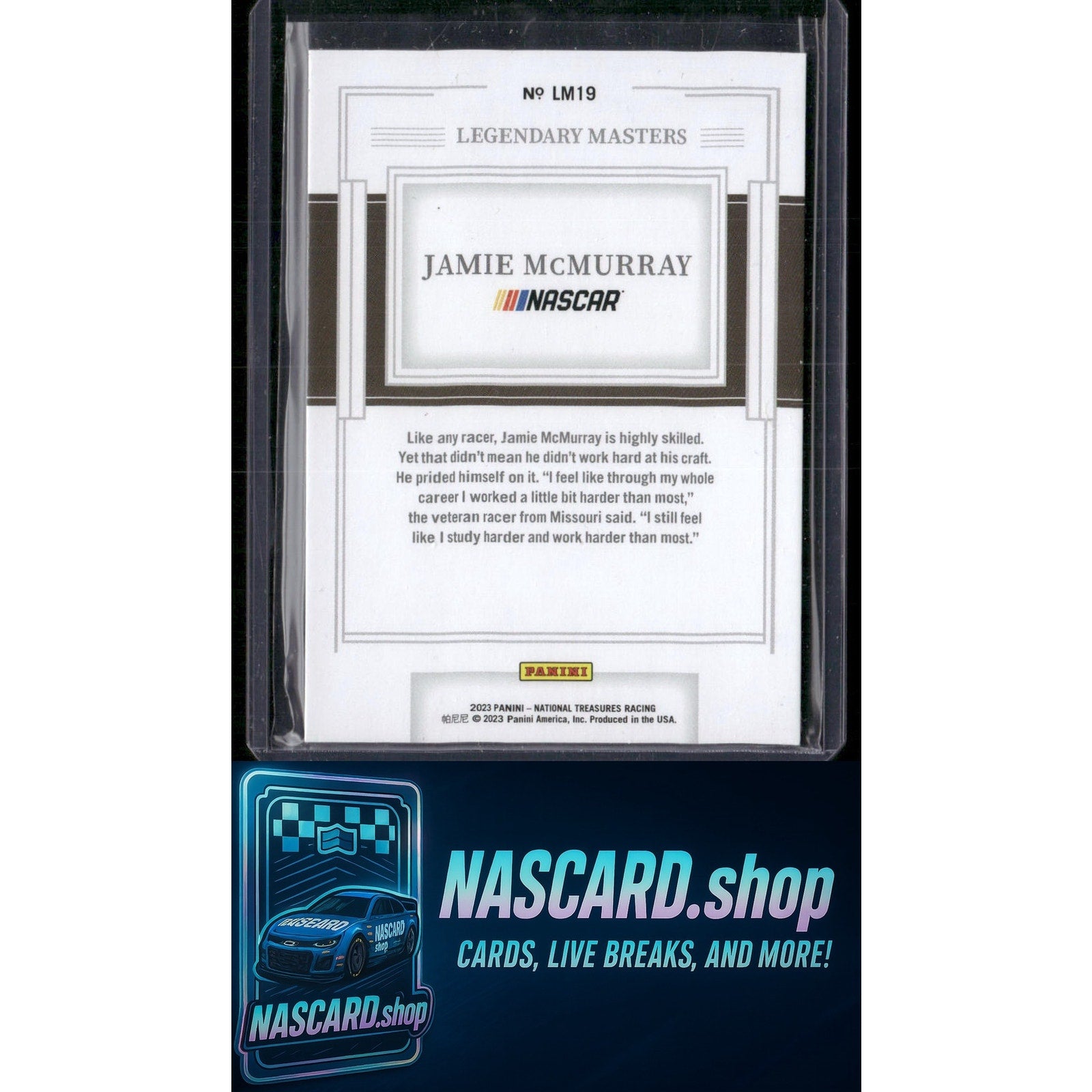 2023 Panini National Treasures #LM19 Jamie McMurray Legendary Masters - Card Gorilla