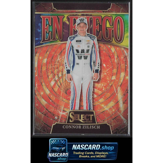 2025 Panini Select #12 Connor Zilisch En Fuego Tie-Dye Prizms #/25